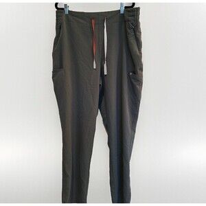Figs Cargo Scrub Cargo Pants Size 2X  Gray back elastic waist 30 inch inseam